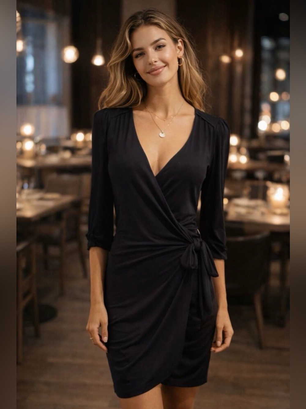 Anthropologie Vanessa Virginia Lena faux wrap dress